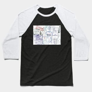 Passport prints Baseball T-Shirt